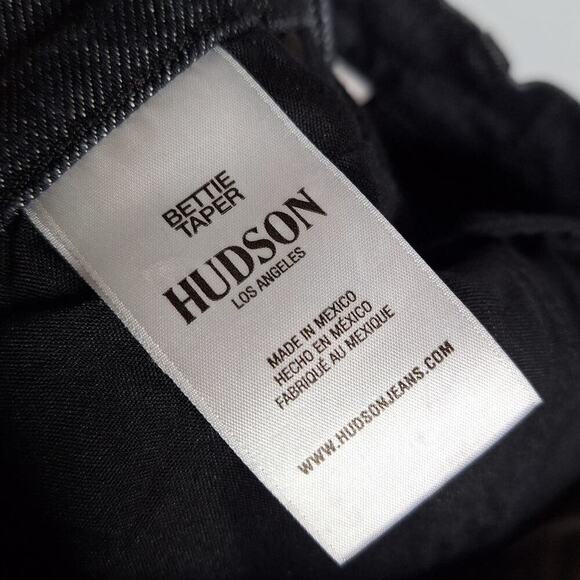 Hudson Jeans Bettie Taper Jeans High Rise Red Plaid Tartan 26 Punk Ska Grunge - Picture 7 of 11